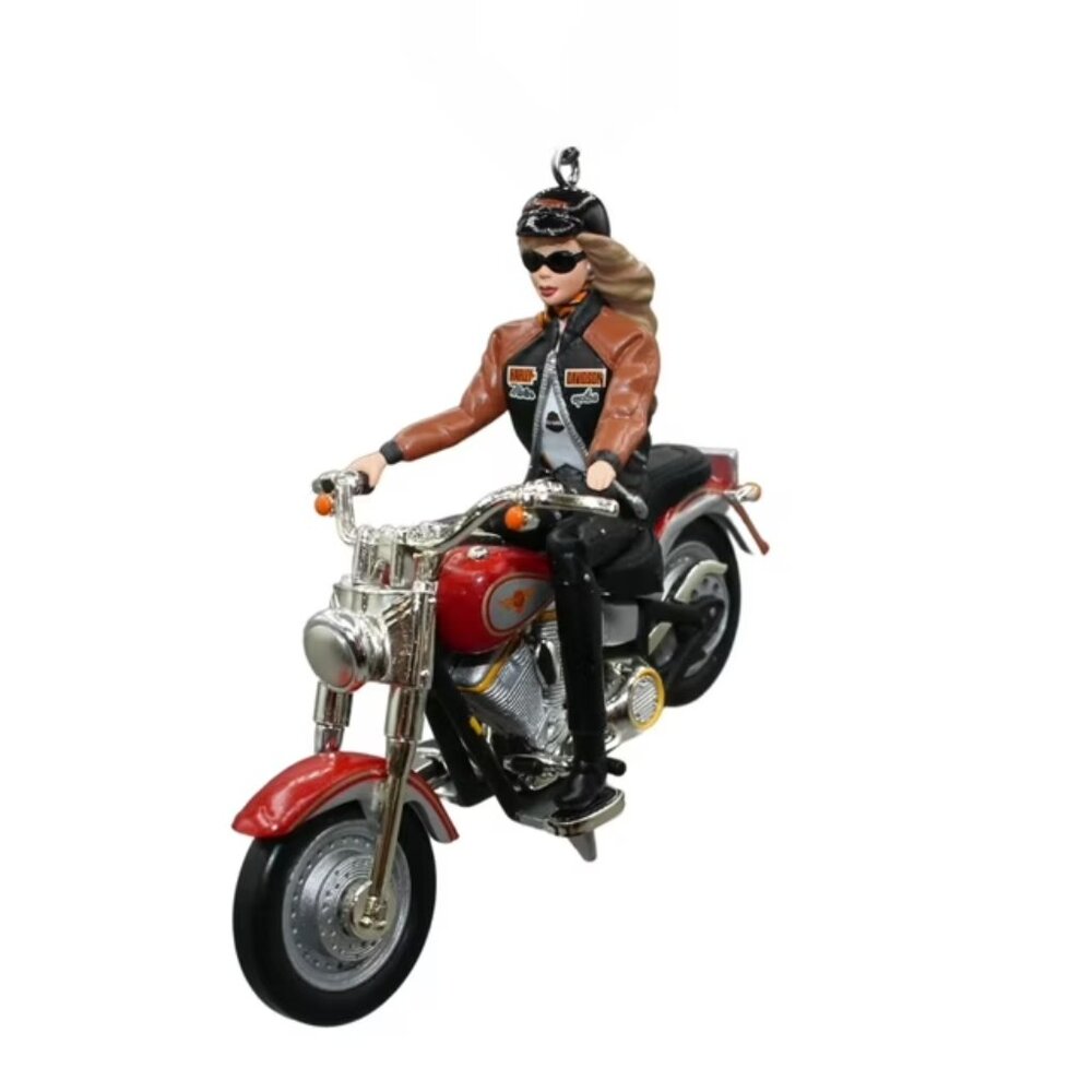 VINTAGE 2001 Hallmark Keepsake Harley-Davidson Barbie Ornament - STILL IN BOX